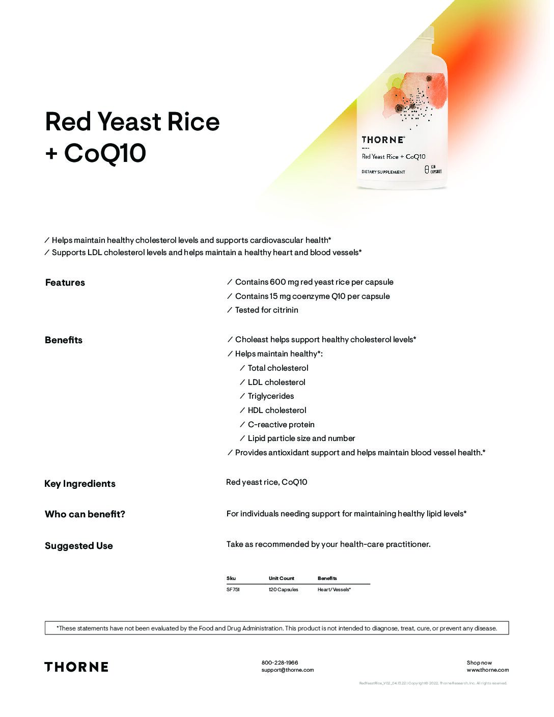 Red Yeast Rice + CoQ10